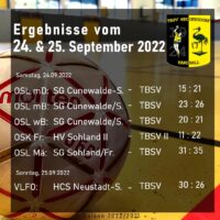 Spielbericht 24. & 25.09.2022