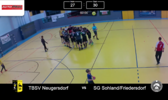 OSL:    TBSV Neugersdorf 1.  –  SG Sohland / Friedersdorf      27:30  (18:16) – „Bitterer Dämpfer im Derby“