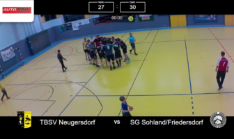 OSL: TBSV Neugersdorf 1. – SG Sohland / Friedersdorf 27:30 (18:16) – „Bitterer Dämpfer im Derby“